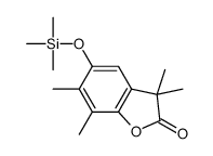 2(3H)-Benzofuranone, 3,3,6,7-tetramethyl-5-[(trimethylsilyl)oxy]- 结构式