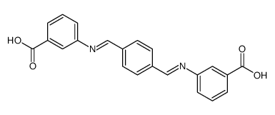 N,N'-TEREPHTHALYLIDENEBIS(3-CARBOXYANILINE) 结构式