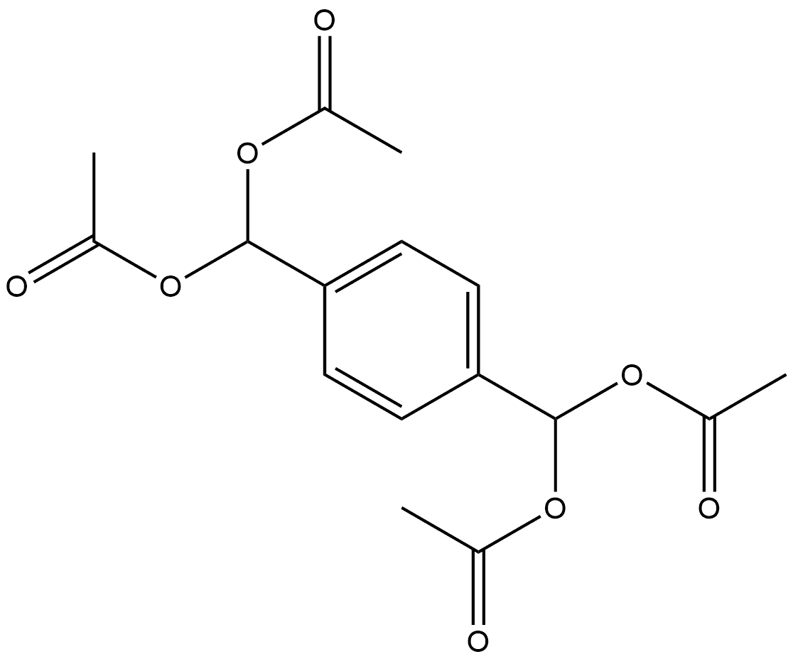 1,4-苯二甲甲醇-α1,α4-二乙酰氧基-1,4-二乙酸酯 结构式