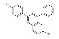 2-(4-溴苯基)-6-氯-4-苯基喹啉 结构式