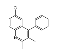 6-氯-2,3-二甲基-4-苯基喹啉 结构式