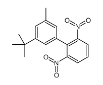 3'-叔丁基-5'-甲基-2,6-二硝基-1,1'-联苯 结构式