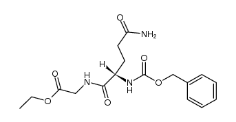 N-[N2-[(苄氧基)羰基]-L-谷氨酰基]-甘氨酸乙酯 结构式