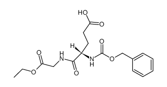 N-苄氧羰基-L-α-谷氨酰甘氨酸 2-乙酯 结构式