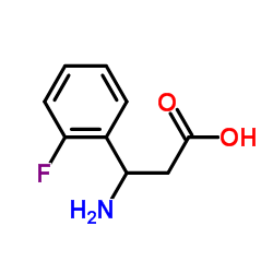 (S)-3-氨基-3-(2-氟苯基)-丙酸 结构式