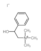 Benzeneethanaminium,b-hydroxy-N,N,N-trimethyl-, iodide (1:1) 结构式