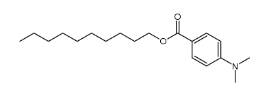 4-二甲氨基苯甲酸癸酯 结构式