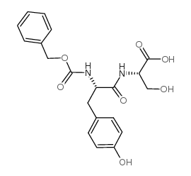 苄氧羰基-酪氨酰-丝氨酸 结构式