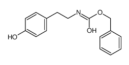 苄基 N-[2-(4-羟基苯基)乙基]氨基甲酸酯 结构式