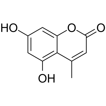 5,7-二羟基-4-甲基香豆素 结构式
