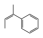 (Z)-1-甲基-1-丙烯基苯 结构式
