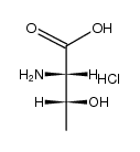 Threonine, hydrochloride (1:1) 结构式