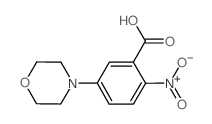 2-硝基-5-(吗啉-4-基)苯甲酸 结构式
