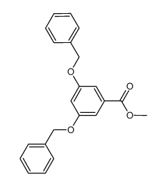 3,5-二苄氧基苯甲酸甲酯 结构式