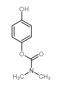 二甲基氨基甲酸对羟基苯基酯 结构式
