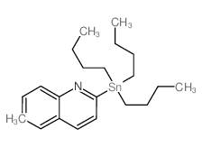 2-(三丁基锡烷基)喹啉 结构式