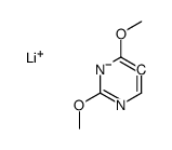 5-锂-2,4-二甲氧基嘧啶 结构式