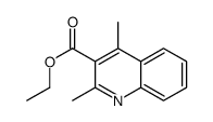 2,4-二甲基喹啉-3-羧酸乙酯 结构式
