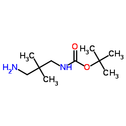 1-Boc-氨基-2,2-二甲基1,3-丙烷二胺 结构式