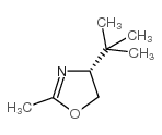 (4R)-4-叔丁基-2-甲基-2-噁唑啉 结构式