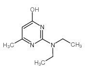 2-二乙基氨基-6-羟基-4-甲基嘧啶 结构式