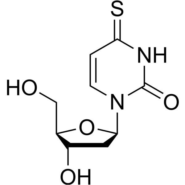 2'-脱氧-4-硫尿苷 结构式