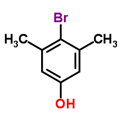 4-溴-3,5-二甲酚 结构式