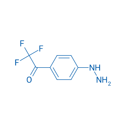 Ethanone, 2,2,2-trifluoro-1-(4-hydrazinophenyl)- (9CI) 结构式