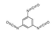 1,3,5-三异氰酸根合苯 结构式