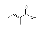 反式-2,3-二甲基丙烯酸 结构式