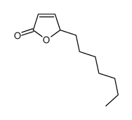 2(5H)-Furanone, 5-heptyl- 结构式