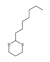2-庚基-1,3-二噻烷 结构式