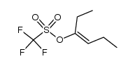 1-乙基-1-丁烯基三氟甲磺酸酯 结构式