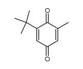 2-叔丁基-6-甲基-1,4-苯醌 结构式