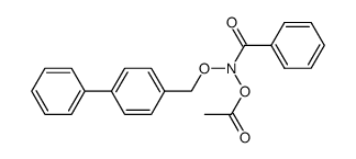 Aceticacid, benzoyl([1,1'-biphenyl]-4-ylmethoxy)azanyl ester 结构式