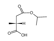Butanedioic acid, methyl-, 4-(1-methylethyl) ester, (R)- (9CI) 结构式