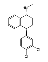 (1R,4S)-舍曲林盐酸盐 结构式