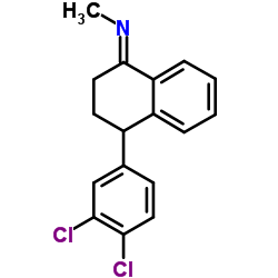 4-(3,4-二氯苯基)-1,2,3,4-四氢-N-甲基-1-萘亚胺 结构式