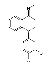 Methanamine, N-[(4S)-4-(3,4-dichlorophenyl)-3,4-dihydro-1(2H)-naphthalenylidene]-, [N(E)]- 结构式