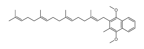 Naphthalene, 1,4-dimethoxy-2-methyl-3-[(2E,6E,10E)-3,7,11,15-tetramethyl-2,6,10,14-hexadecatetraenyl]- (9CI) 结构式