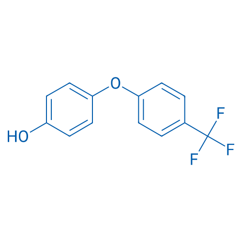 4-(4-(三氟甲基)苯氧基)苯酚 结构式