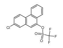 2-氯-9-菲基三氟甲磺酸酯 结构式