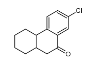 7-氯-2,3,4,4a,10,10a-六氢菲-9(1H)-酮 结构式