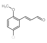 3-(5-氯-2-甲氧基苯基)-2-丙烯醛 结构式