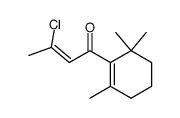 3-氯-1-(2,6,6-三甲基-1-环己烯-1-基)-2-丁烯-1-酮,(Z)- 结构式