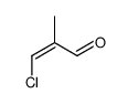 3-氯-2-甲基-2-丙烯醛 结构式