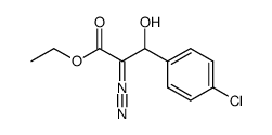 Benzenepropanoic acid, 4-chloro-α-diazo-β-hydroxy-, ethyl ester 结构式