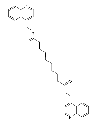 癸二酸二(4-喹啉基甲基)酯 结构式