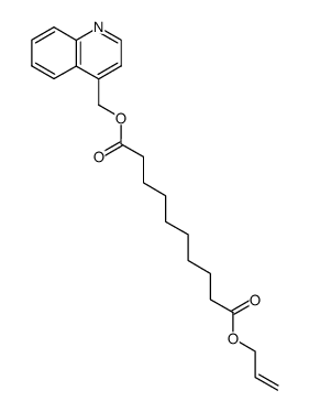 癸二酸 1-(2-丙烯-1-基) 10-(4-喹啉基甲基)酯 结构式