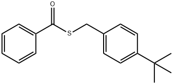Benzenecarbothioic acid, S-[[4-(1,1-dimethylethyl)phenyl]methyl] ester 结构式